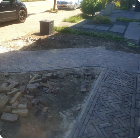 Street works, Alphen,