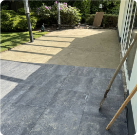 Street paving, Teteringen,